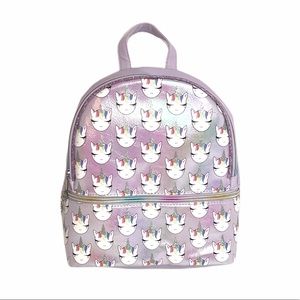 OMG Accessories Kitty Unicorn Mini Backpack, Purple